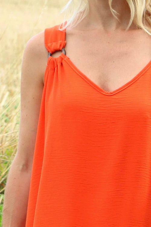 Fiona Strap Dress Orange - Image 3