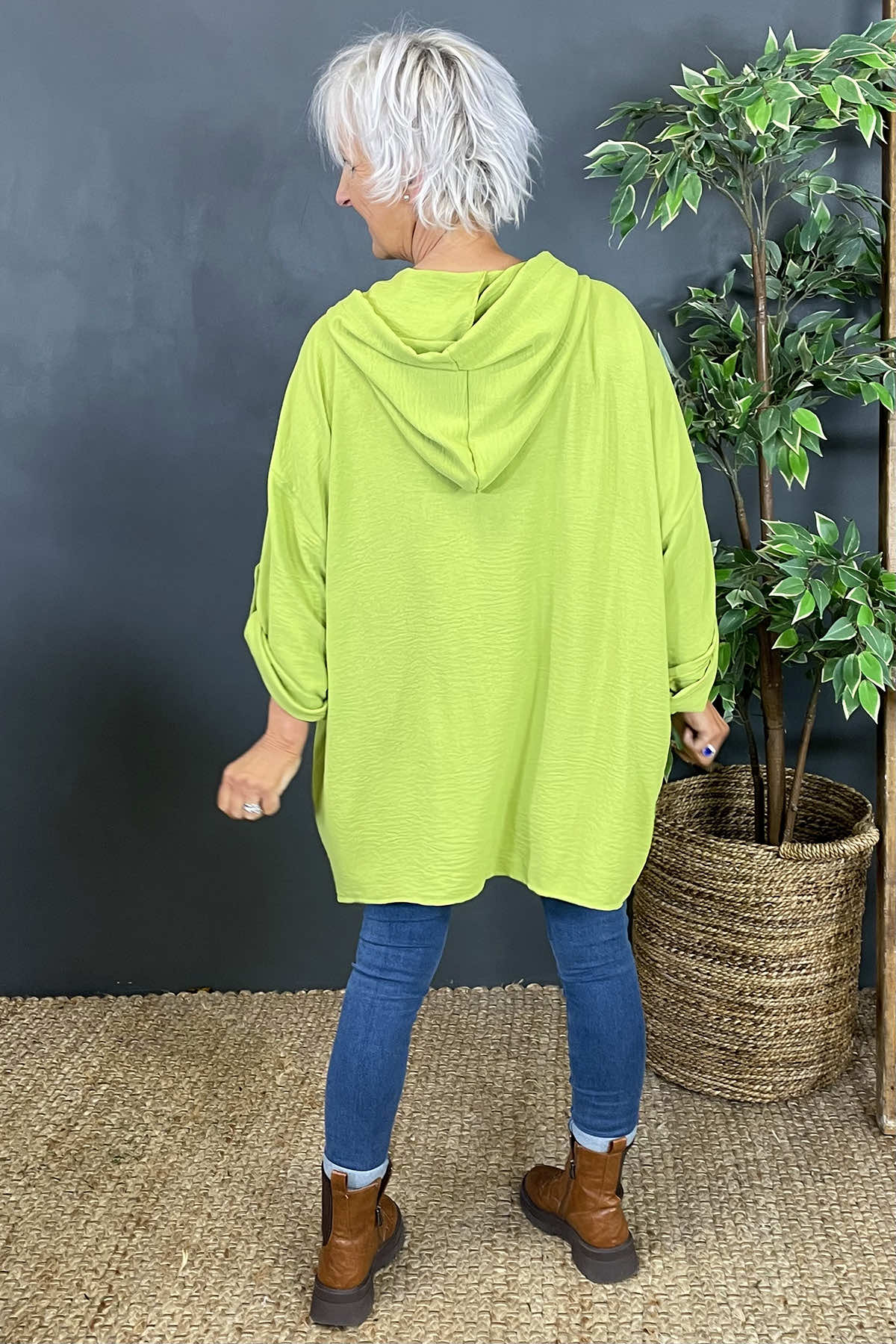 Jada Hooded Top Green