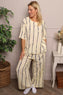 Chelle Stripe Linen Trousers Yellow