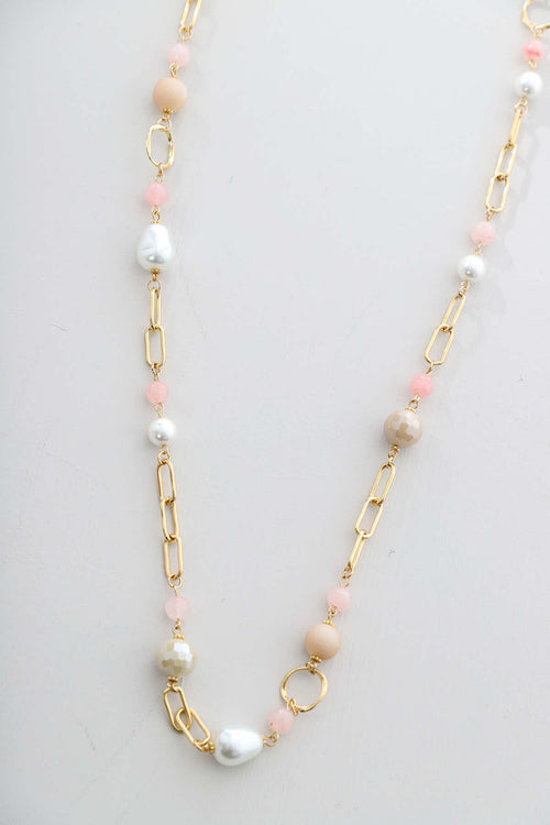 Marie Necklace Pink