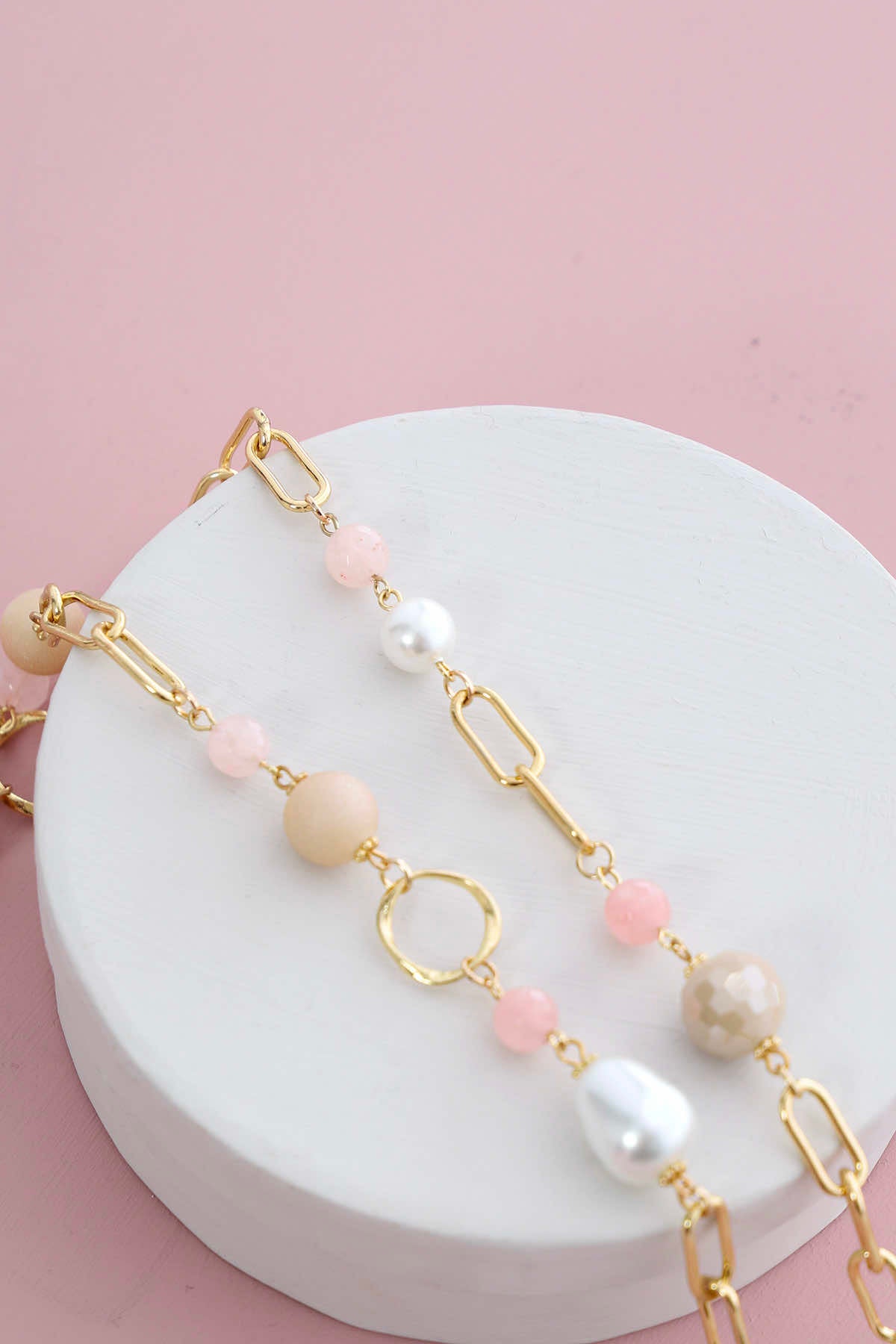 Marie Necklace Pink