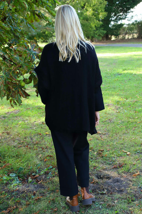 Quinn Knitted Cardigan Black - Image 4