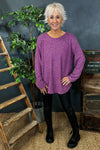 Fallon Knitted Top Purple