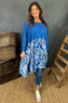 Iris Cotton Tunic Cobalt