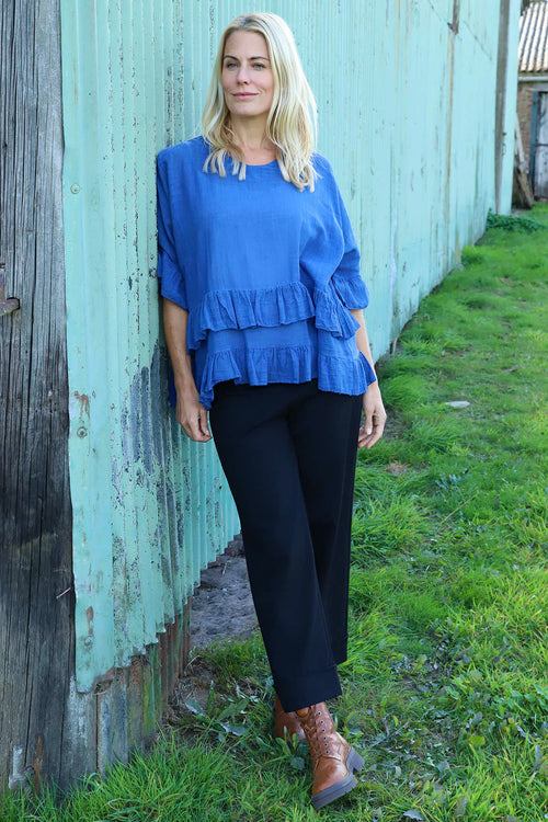 Allena Frill Top Royal Blue - Image 2