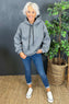 Rylie Hooded Sweat Top Mid Grey