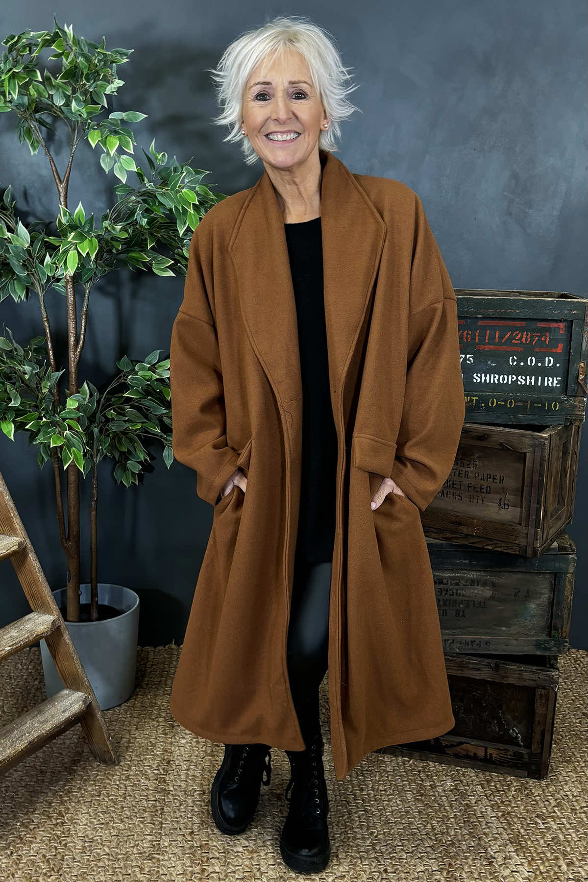 Helen Coat Camel