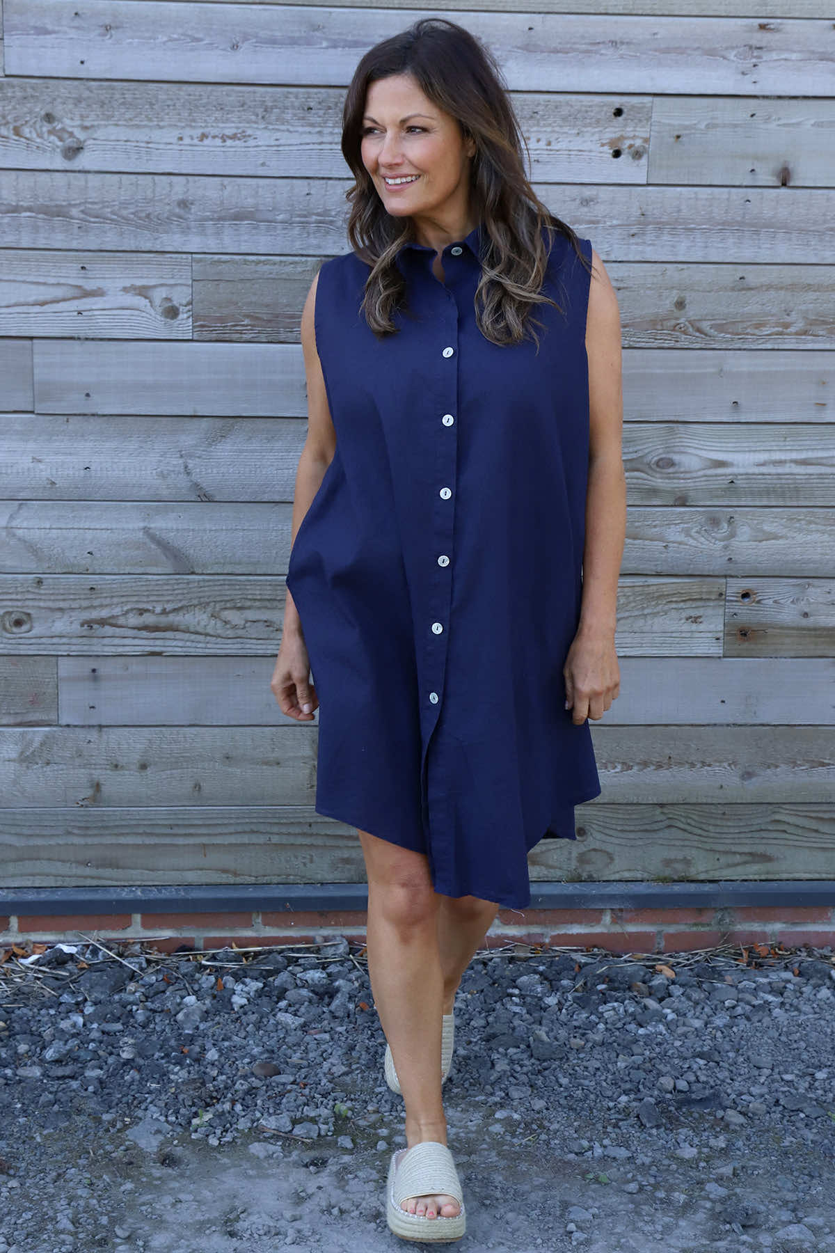 green linen blend dress ASTR The Label Christie Green Linen Blend Midi Dress main image 0