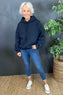 Rylie Hooded Sweat Top Navy