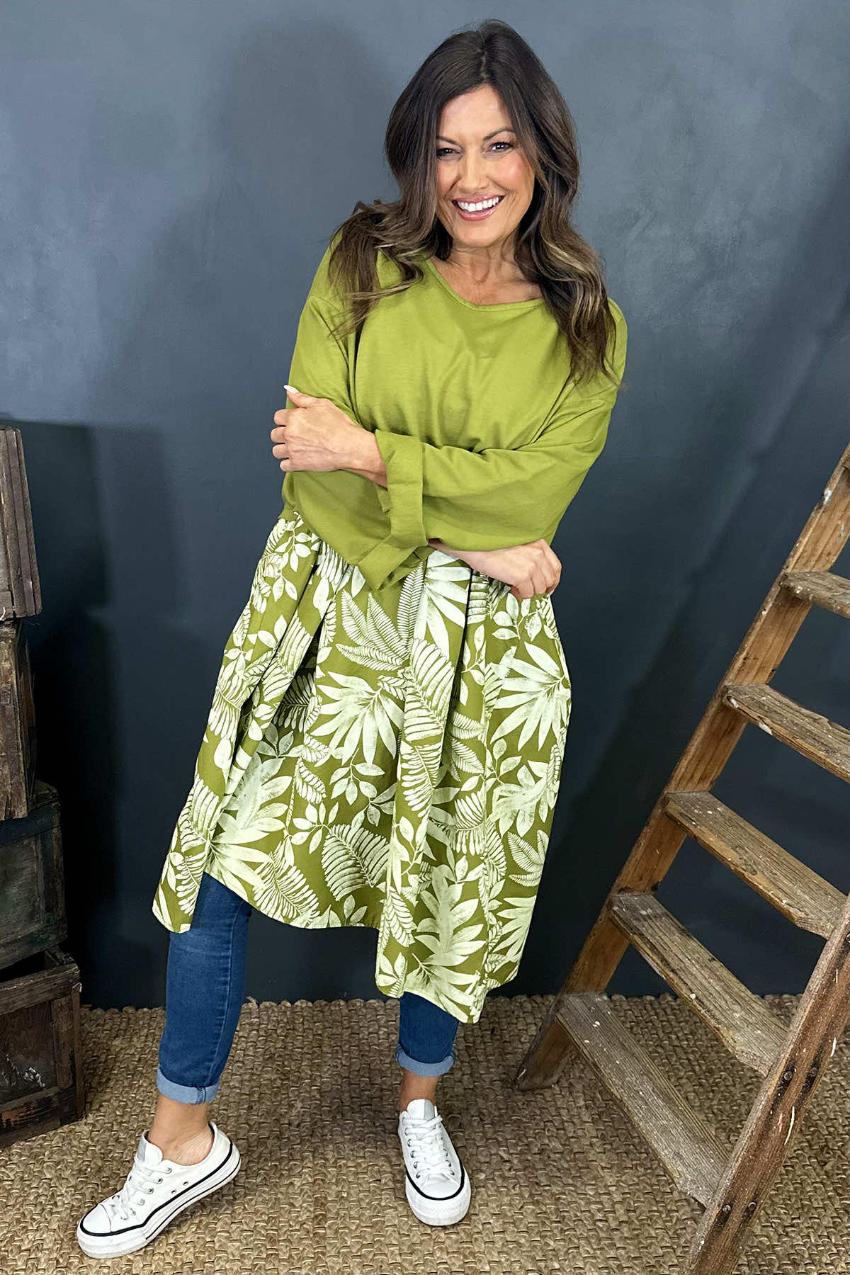 Iris Cotton Tunic Olive