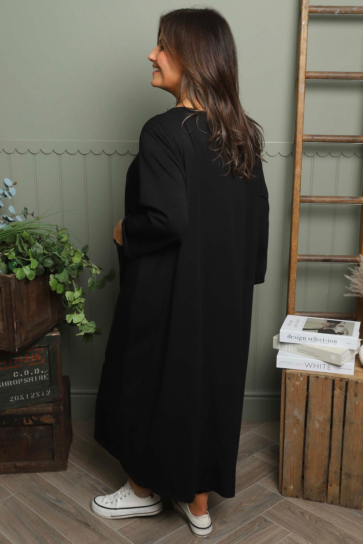 Penny Cotton Dress Black