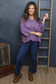 Grace Linen Top Purple