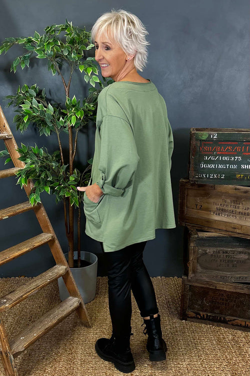 Sanda Cotton Top Khaki - Image 4