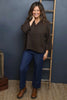 Grace Linen Top Cocoa