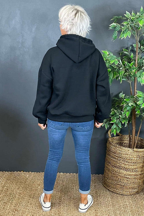 Rylie Hooded Sweat Top Black - Image 4