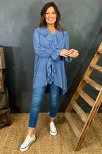 Dorota Shirt Tunic Denim Blue Denim Blue - Dorota Shirt Tunic Denim Blue