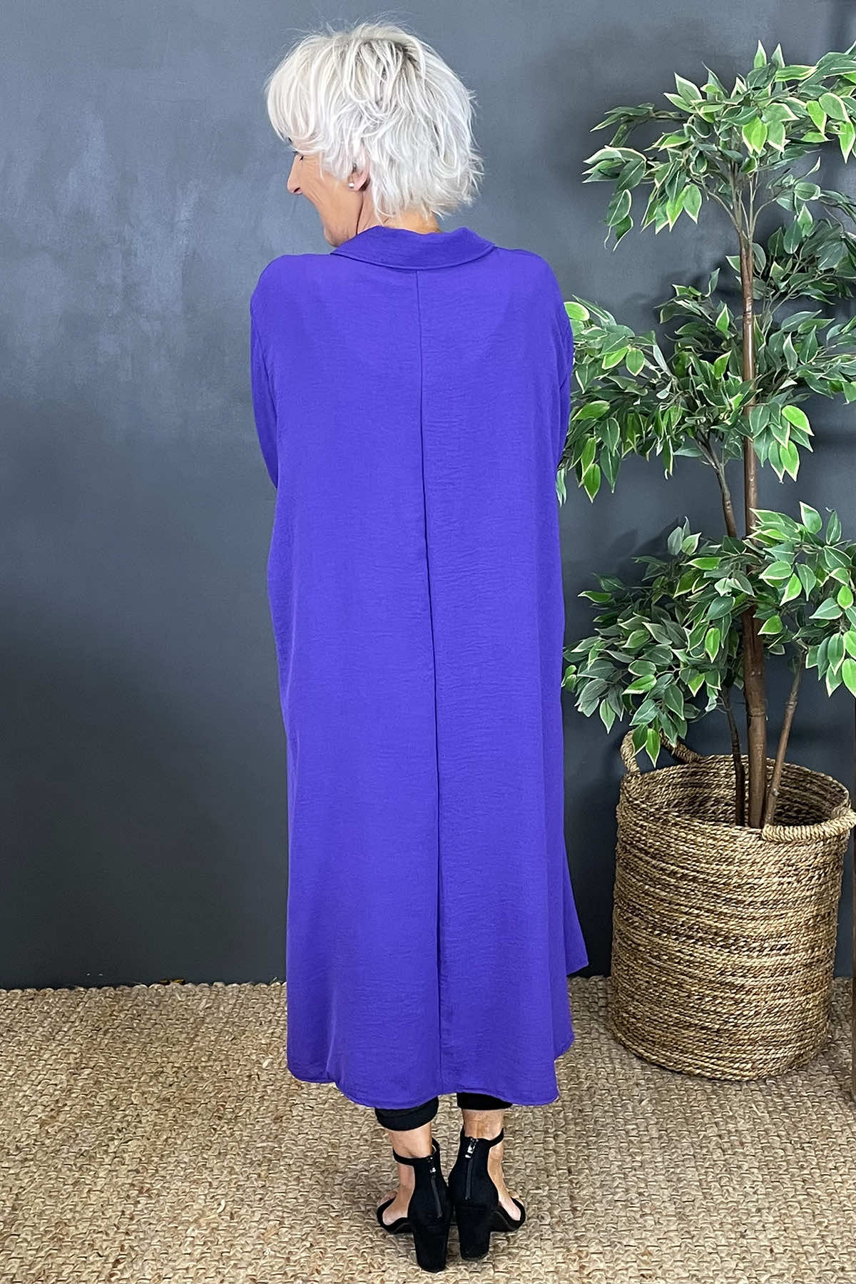 Kaya Collared Dress Purple