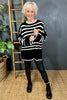 Patsy Stripe Jumper Black