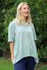 Linda Hooded Linen Top Khaki
