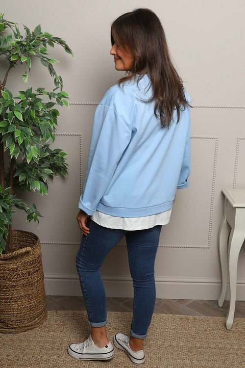 Stacey Top Powder Blue - Image 4