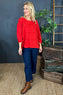 Carmela Cotton Top Red