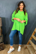 Jada Hooded Top Lime Lime - Jada Hooded Top Lime