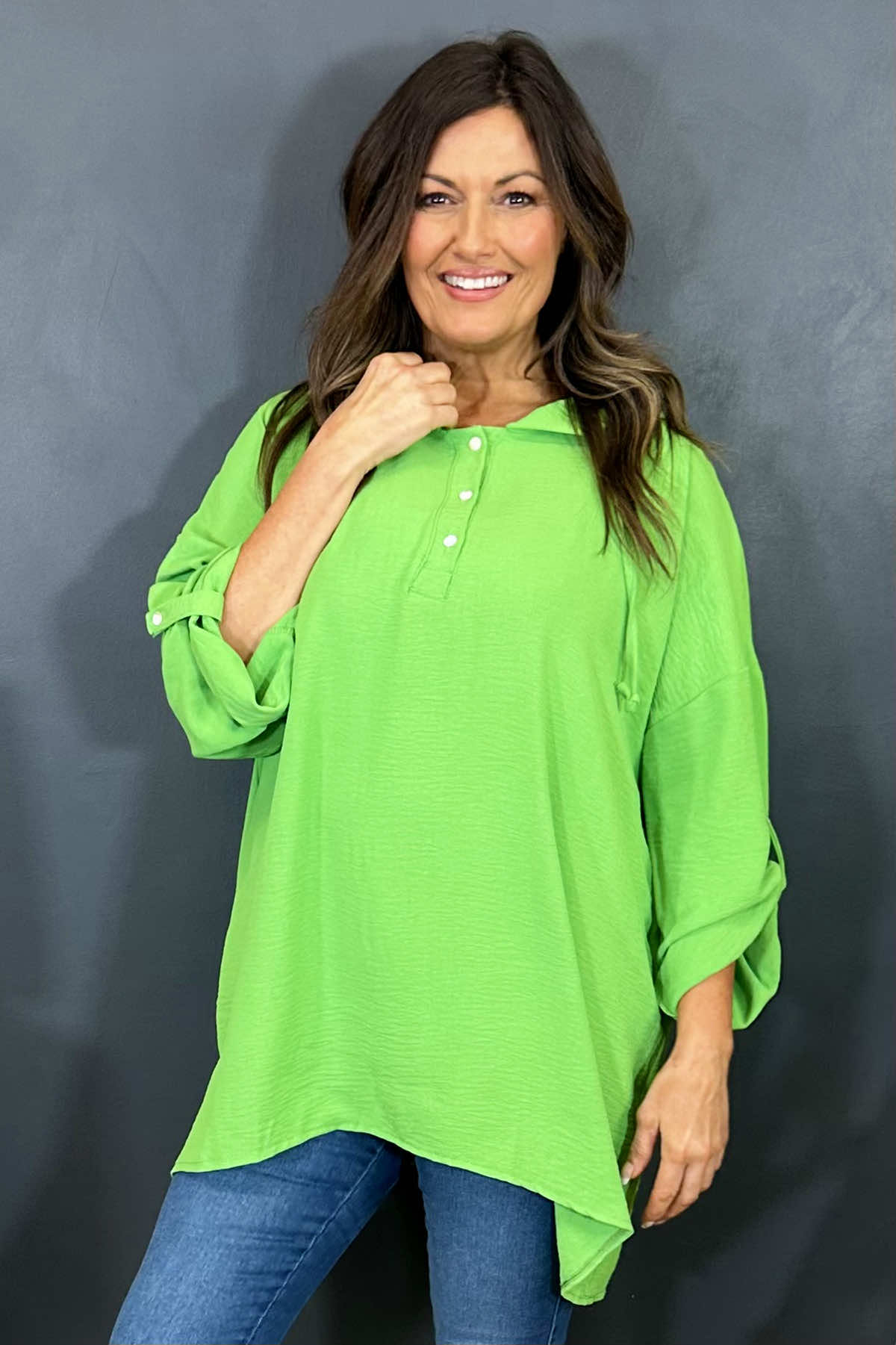 Jada Hooded Top Lime