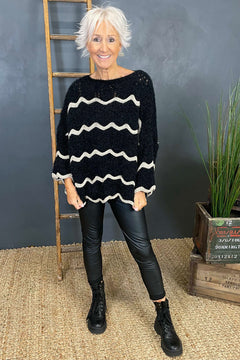 Aurelia Knitted Jumper Black