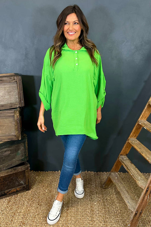 Jada Hooded Top Lime - Image 3