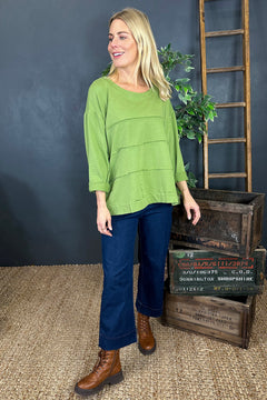 Carmela Cotton Top Green