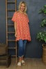 Pamber Ditsy Print Tunic Orange