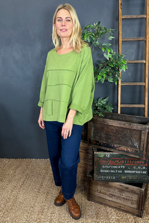 Carmela Cotton Top Green - Image 3