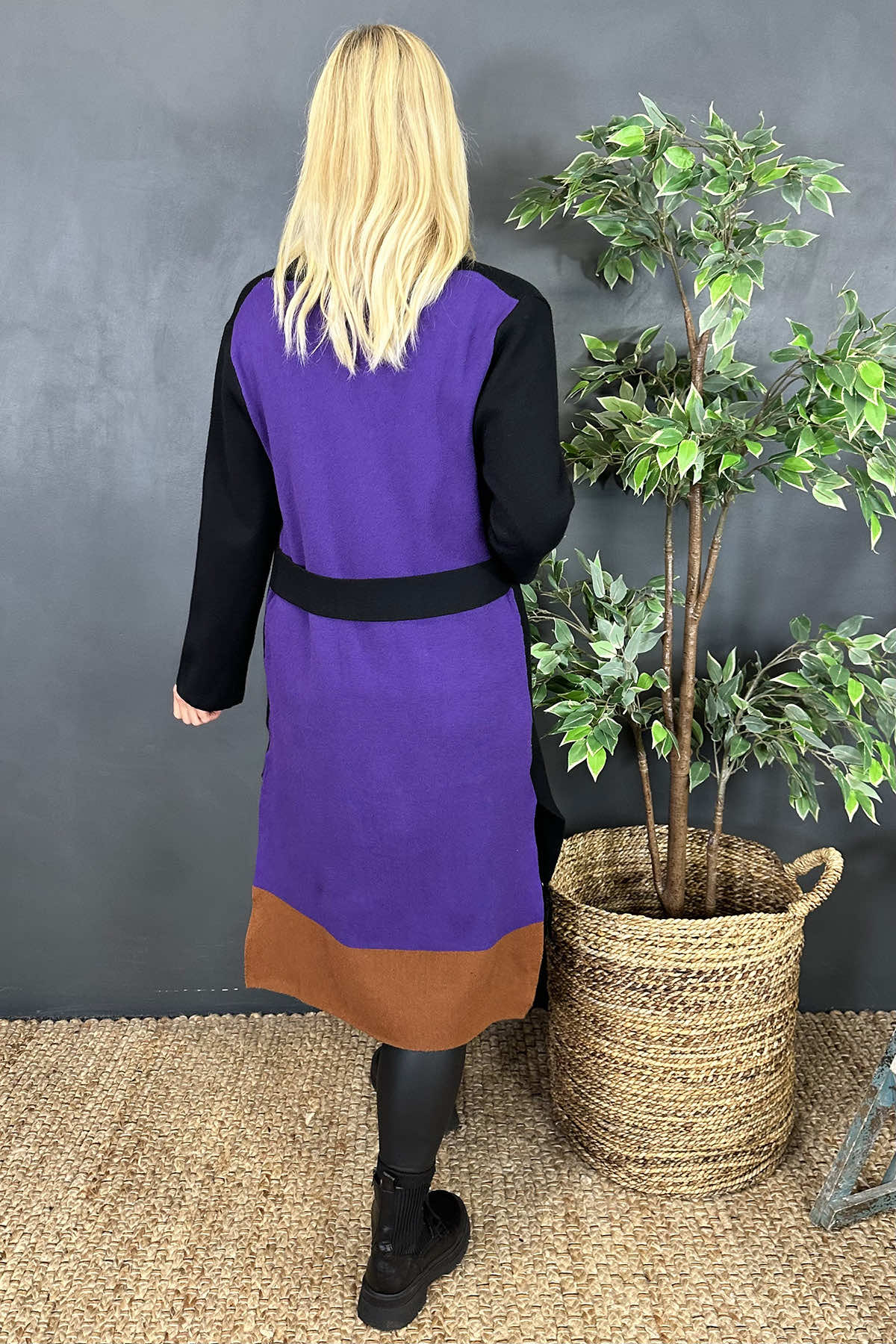 Elayne Cardigan Purple