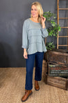 Carmela Cotton Top Grey