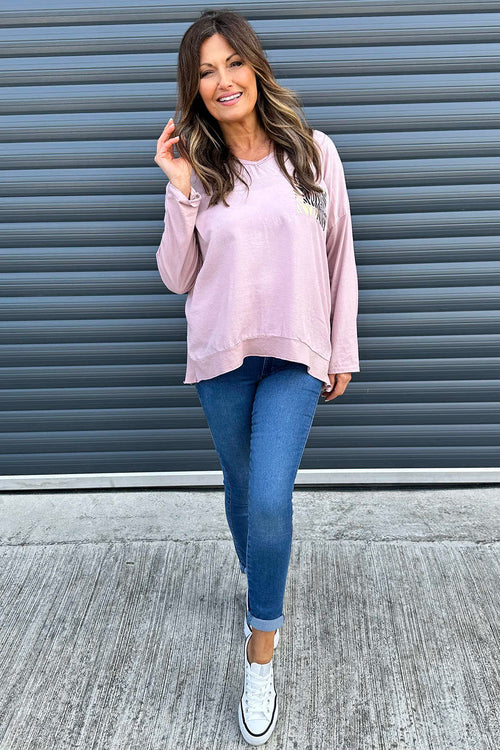 Poppy-Lee V-Neck Cotton Top Pink