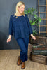 Carmela Cotton Top Navy