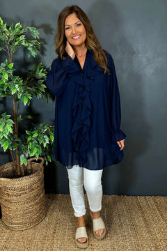 Dorota Shirt Tunic Navy