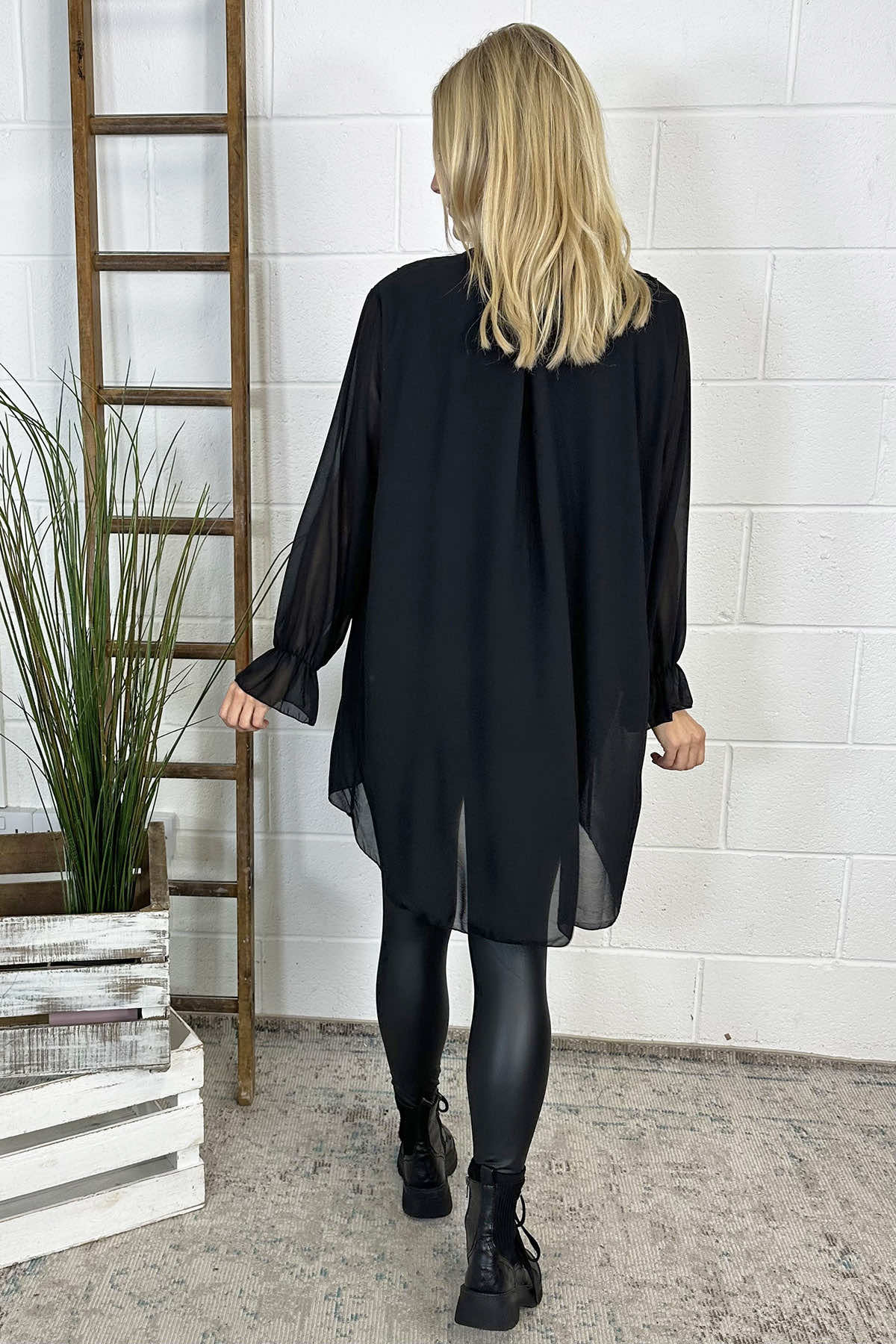 Dorota Shirt Tunic Black