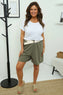 Samida Cotton Shorts Khaki