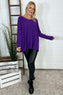 Leah Knitted Jumper Dark Purple