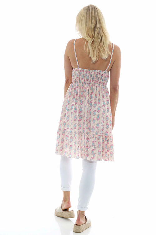 Linetta Print Dress Fuchsia - Image 6