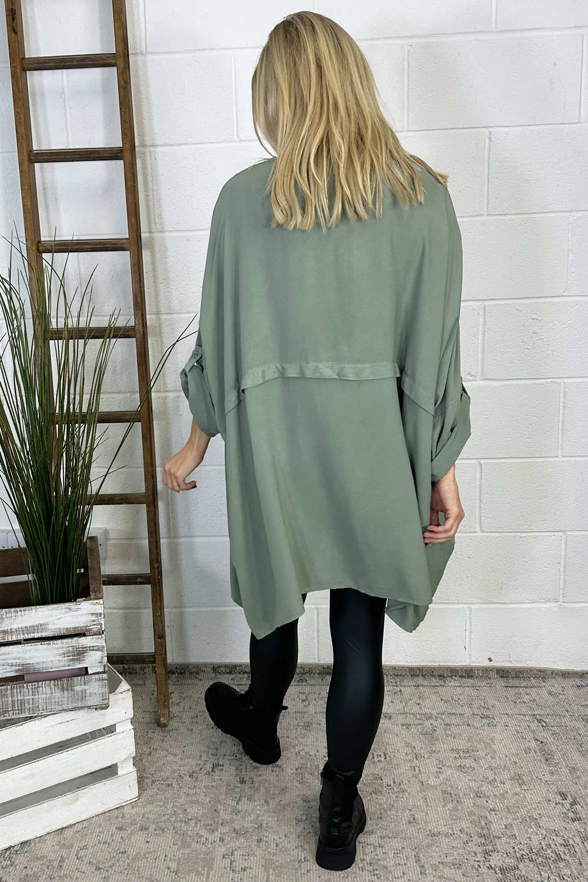 Angelica Oversized Top Khaki