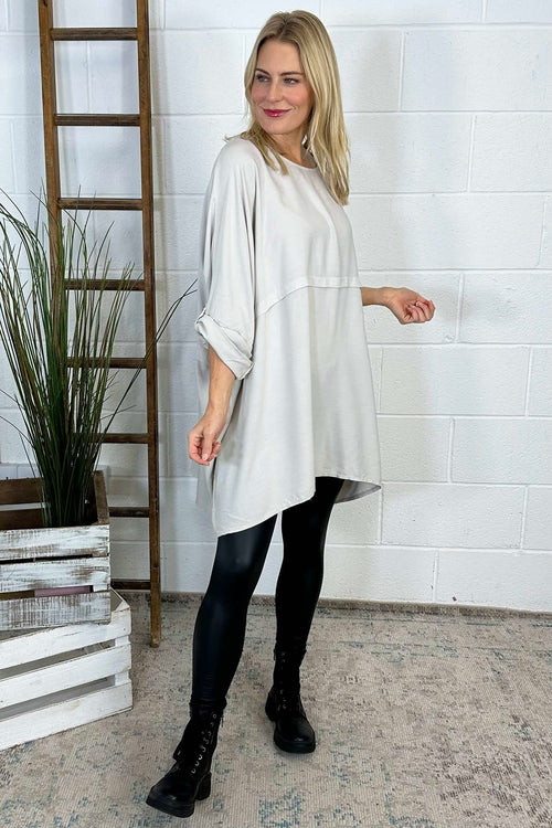 Angelica Oversized Top Stone