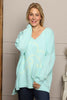 Roxanna Flower Knitted Jumper Mint