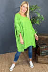 Angelica Oversized Top Green