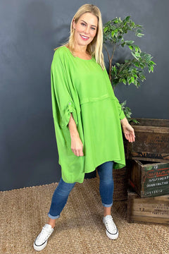 Angelica Oversized Top Green