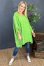 Angelica Oversized Top Green