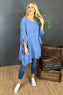 Angelica Oversized Top Blue