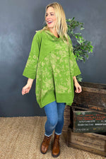 Arlenna Print Cotton Top Green Green - Arlenna Print Cotton Top Green