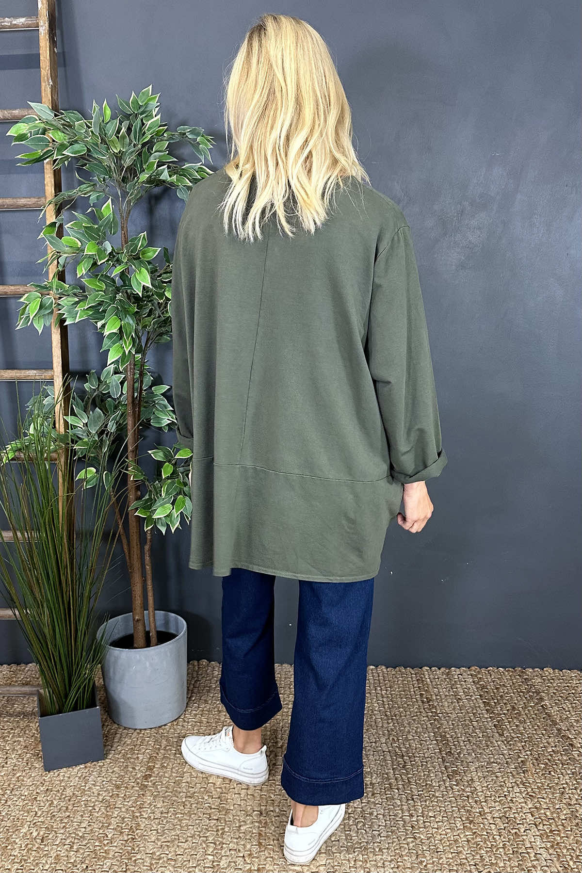 Bronte Cord Panel Top Khaki